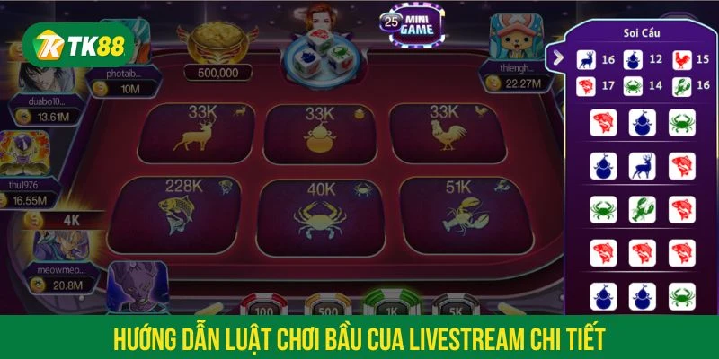 Bầu cua livestream tại TK88 giữ nguyên tinh thần dân gian