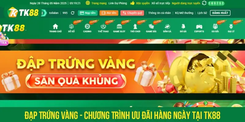 Đạp trứng vàng