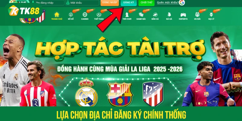 Lựa chọn địa chỉ đăng ký chính thống