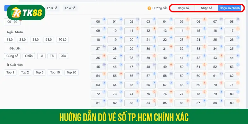 Hướng dẫn dò vé số TP.HCM chính xác