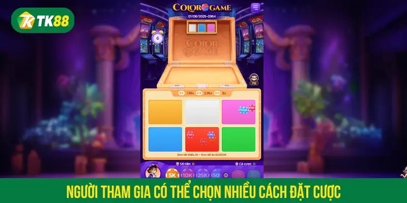 Người tham gia có thể chọn nhiều cách đặt cược