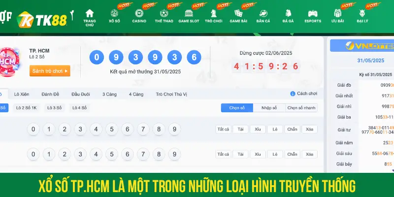 Xổ số TP.HCM là một trong những loại hình truyền thống